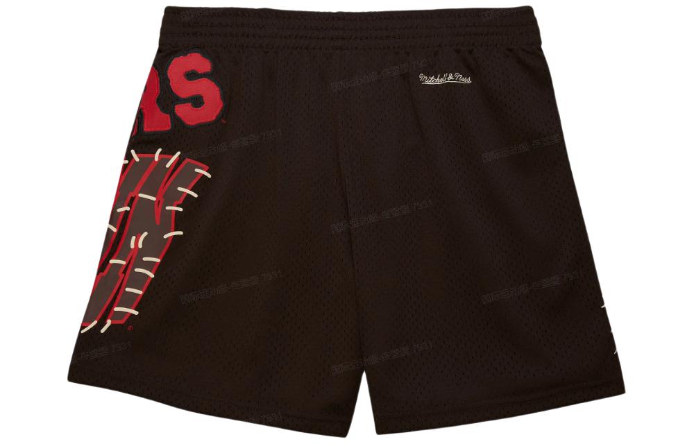 Travis Scott X Mitchell & Ness Wisconsin Badgers Basketball Shorts