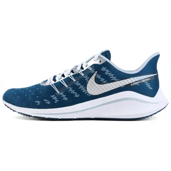 Nike Air Zoom Vomero 14 Running Shoes Men Low-top White/Royal Blue/Fern Green