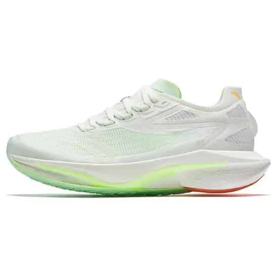 Anta Cushioning Wear Resistant Rebound Low Top Training Running Shoes Women's White Green