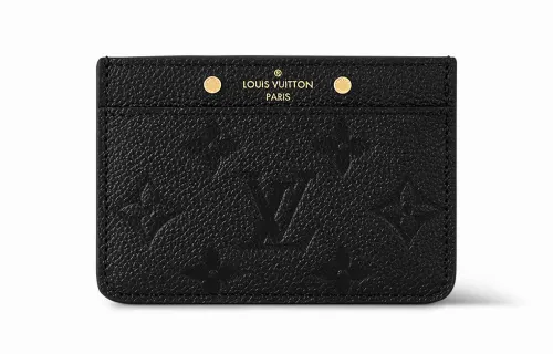 LOUIS VUITTON Card Holder Monogram Empreinte Black