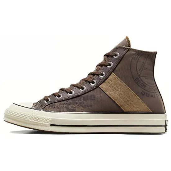 Chuck 70 Converse Leather Overlay High 'Engine Smoke'