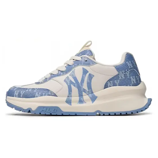 MLB Chunky Runner Low Top Casual Shoes Unisex White Blue