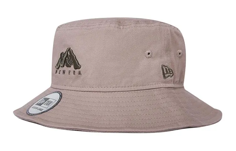 New Era Cotton Bucket Hats Unisex Gray Brown