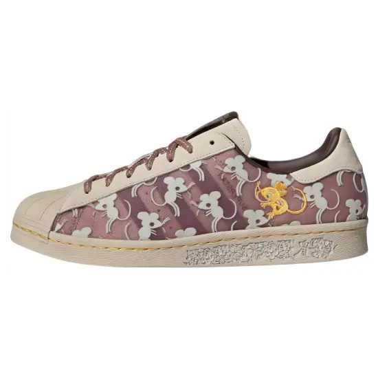 Adidas Originals Superstar Series Skateboarding Shoes Unisex Low-top Gray/Brown