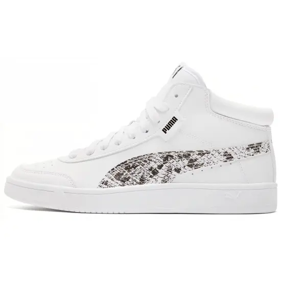 PUMA Court Legend Skateboarding Shoes Women's Mid-top White