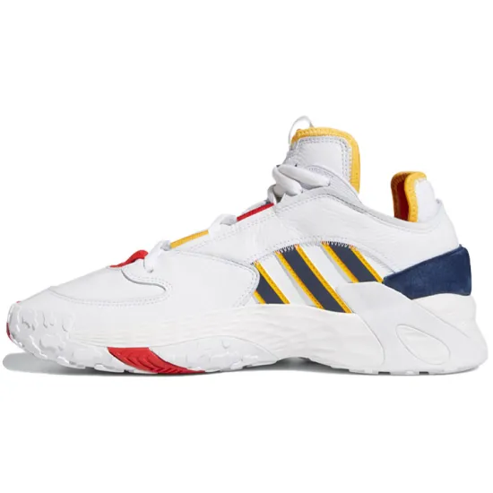 Adidas Originals Streetball Basketball Shoes Unisex Mid-top White/Multicolor