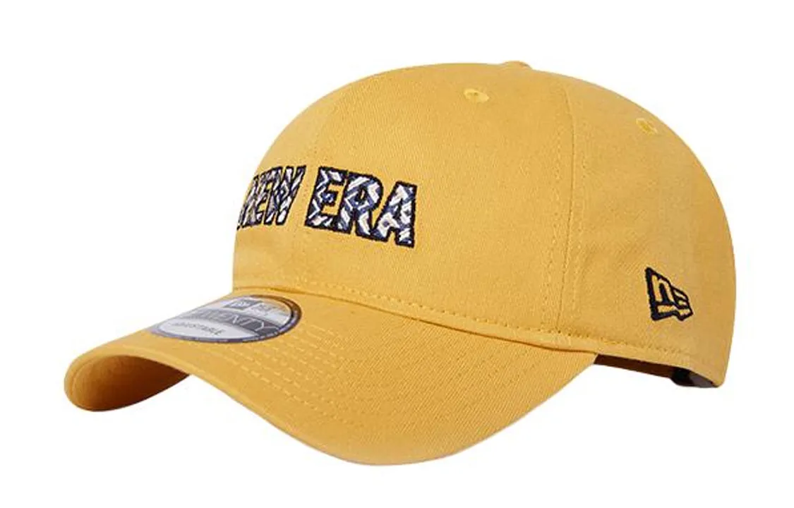 New Era Cotton Baseball Caps Unisex Yellow/White/Navy Blue