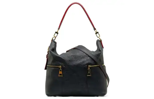 LOUIS VUITTON Monogram Empreinte Leather Hobo Bag, Crossbody Bag, Shoulder Bag Unisex Marine Blue