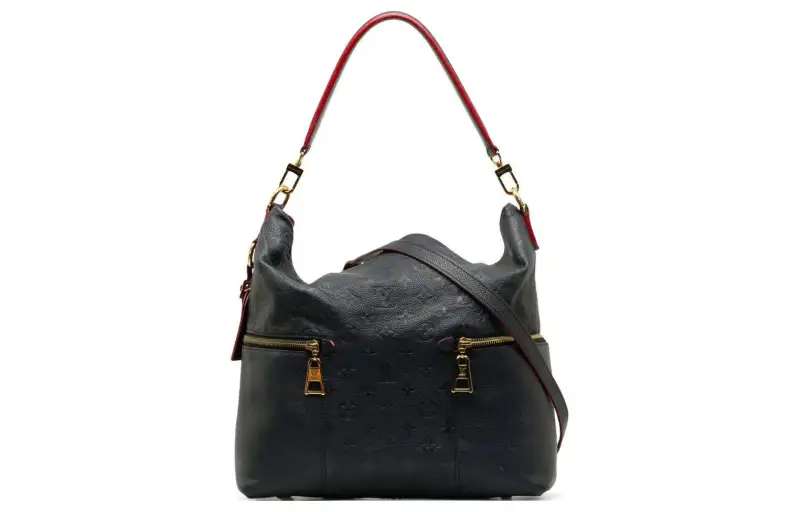 LOUIS VUITTON Monogram Empreinte Leather Hobo Bag, Crossbody Bag, Shoulder Bag Unisex Marine Blue