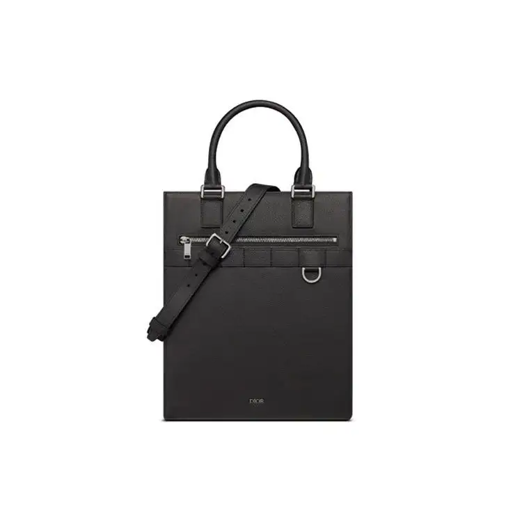 DIOR Leather Handbag, Tote Bag, Shopping Bag, One Shoulder Handbag, Crossbody Bag Men's Black