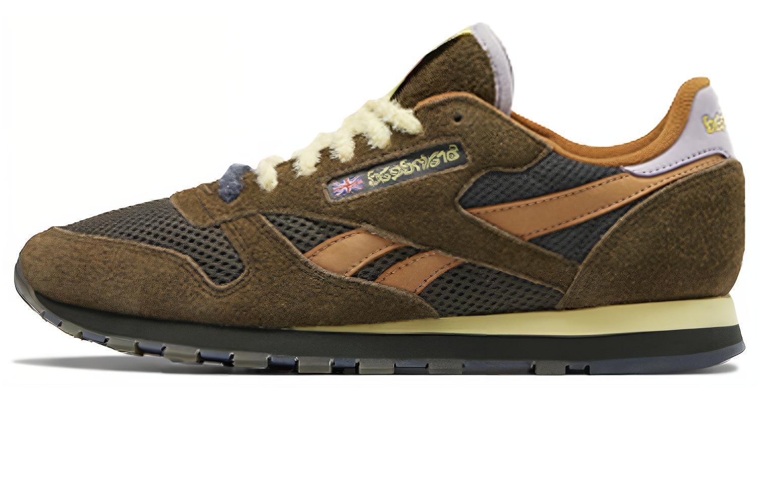 Кроссовки Brain Brain Dead x Reebok Classic Leather (коричневые)