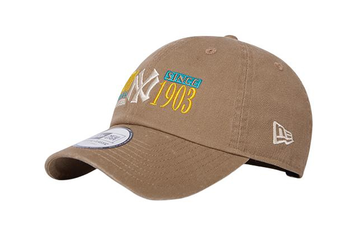 Кепка New Era с логотипом (коричнево-синяя)