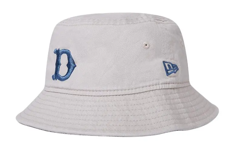 New Era Cotton Bucket Hats Unisex Light Gray