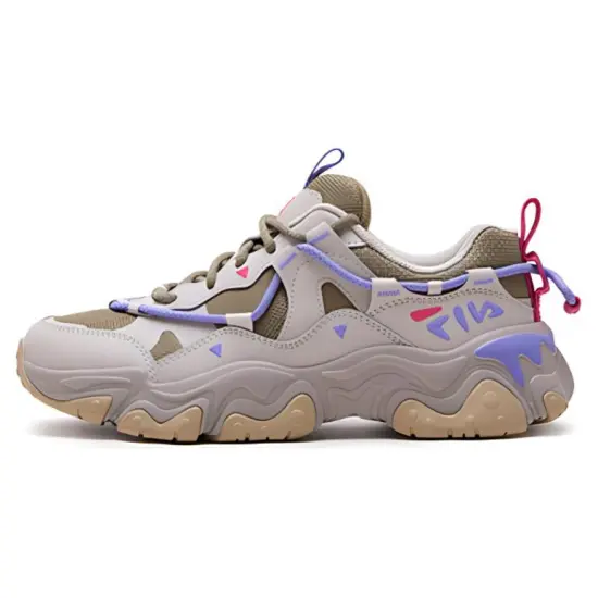 FILA FLUID 5 Cat Paw 5.0 Low Top Casual Shoes Women's Green Silver