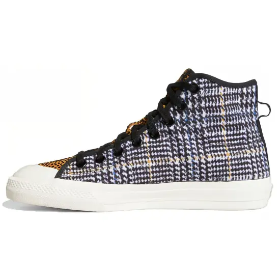 Adidas Originals NIZZA Series Skateboarding Shoes Unisex High-top Blue/Black