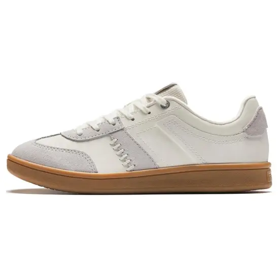 Anta German Training Lightweight Low Top Skateboard Shoes Women's White Gray