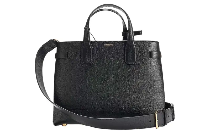 Burberry Cow Leather Handbag, Crossbody Bag, Shoulder Bag Women's Black