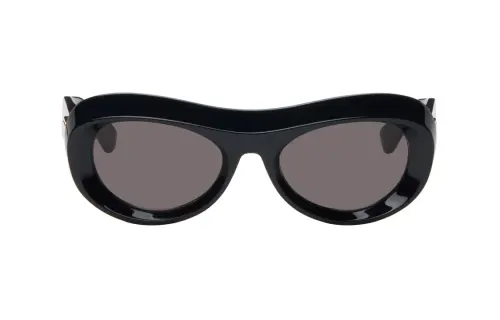 Bottega Veneta Acetate Irregular Shape Sunglasses Men's Black