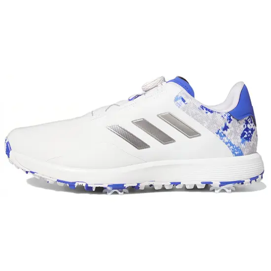 Adidas S2G Golf Shoes Men Low-Top White Purple/Silver