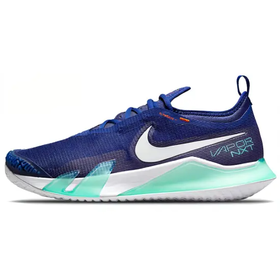 Nike React Vapor Tennis Shoes Men Low-top White/Royal Blue/Fern Green
