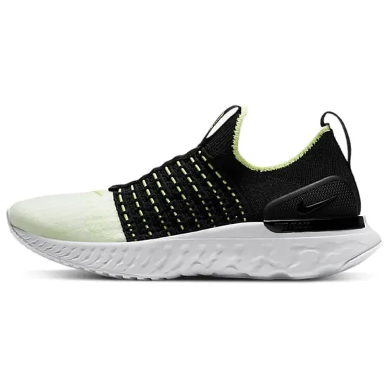 Nike React Phantom Run Flyknit 2 Black Barely Volt Women's