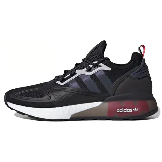 Adidas ZX 2K Boost Black Iridescent Shock Red