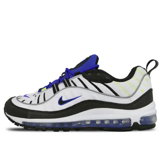 Nike Air Max 98 White Black Racer Blue