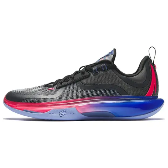 ANTA GH5 Basketball Shoes Men Low-Top Black Red Blue