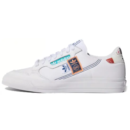 Adidas Originals Continental Skateboard Shoes Unisex Low-top White/Blue/Green