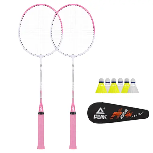 Peak FT-D07 badminton racket, ultra-light and durable, stringed, ball-control type (both defensive), entry-level, double racket