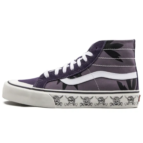 Vans SK8 Skateboarding Shoes Unisex High-top Purple/White
