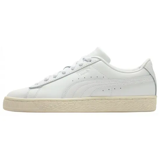 PUMA Basket Skateboarding Shoes Unisex Low-top White