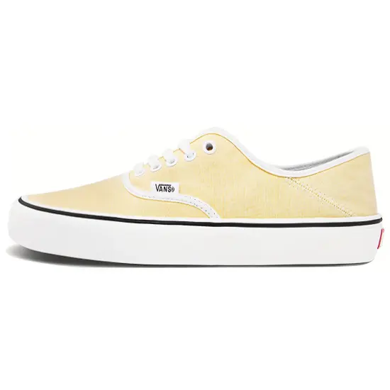 Vans Authentic Skateboarding Shoes Women's Low-top Yellow/White