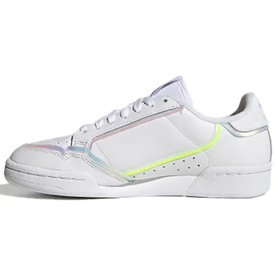 Adidas Originals Continental Skateboarding Shoes Women's Low-top White/purple/yellow