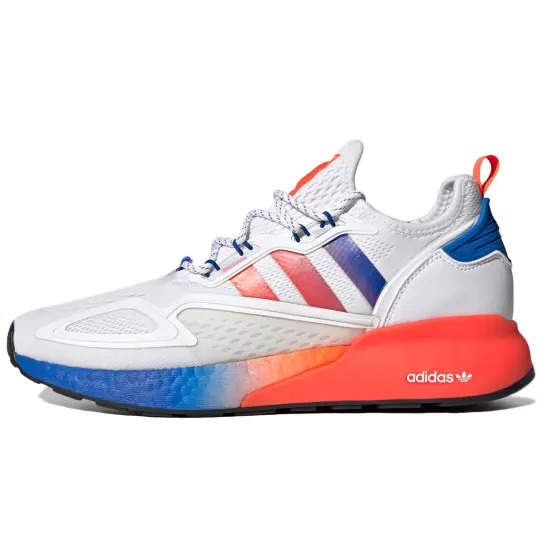 Adidas ZX 2K Boost White Solar Red Blue