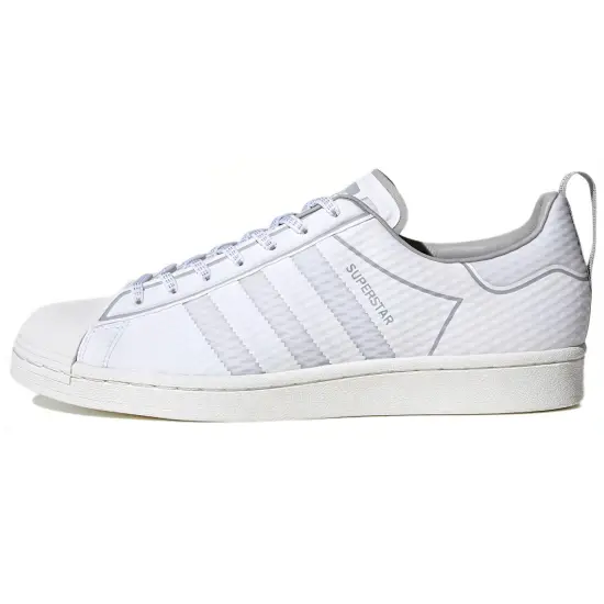 Adidas Originals Superstar Series Skateboarding Shoes Men Low-top White/Gray