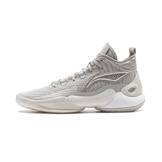 LINING YuShuai 18 Basketball Shoes Men Mid-Top Moonlight Gray/Dawn Gray