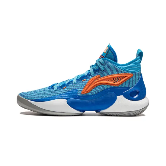 LINING YuShuai 18 Basketball Shoes Men Mid-Top Blue
