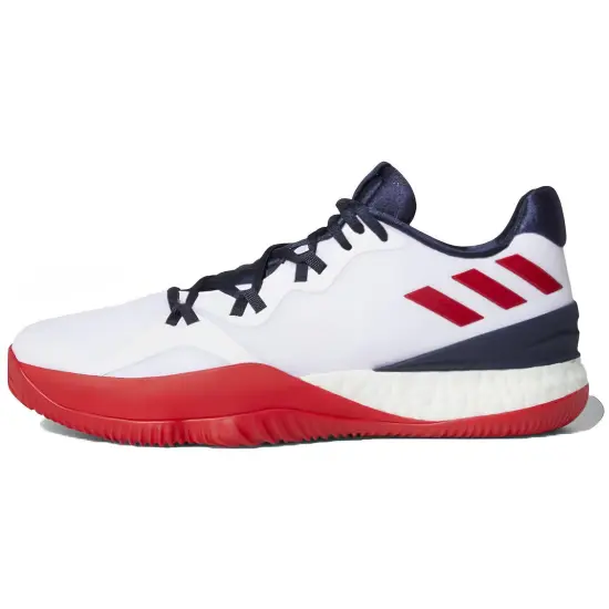 Adidas Scarpe Crazy Light Boost Basketball Shoes Men Low-top White/Blue/Red