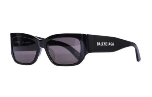 Balenciaga Acetate Irregular Shape Sunglasses Men's Black