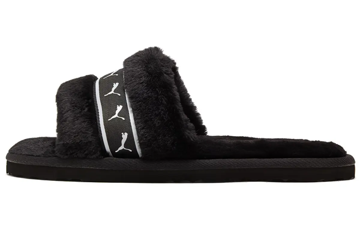 PUMA Fluff Remix Slide 'Black White' Women's