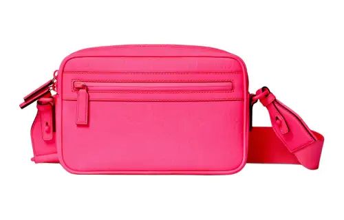 GUCCI Rubber Effect Leather Shoulder Bag, Crossbody Bag Women's Fuchsia