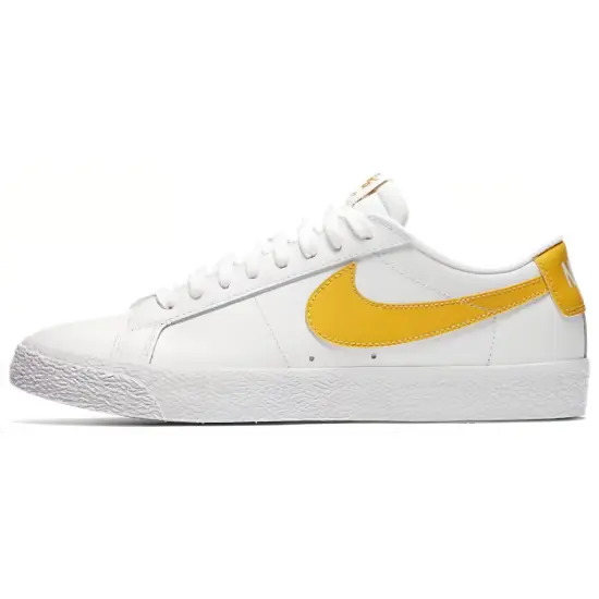 Nike Blazer Skateboarding Shoes Men Low-top White/Yellow