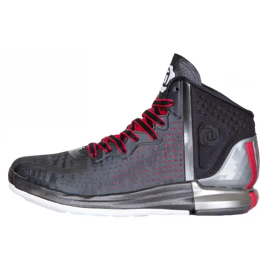 Adidas D Rose 4 Basketball Shoes Men Mid-top Black/gray/red