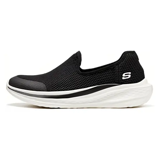 Skechers MENS USA Casual Shoes Men Low-Top Black White
