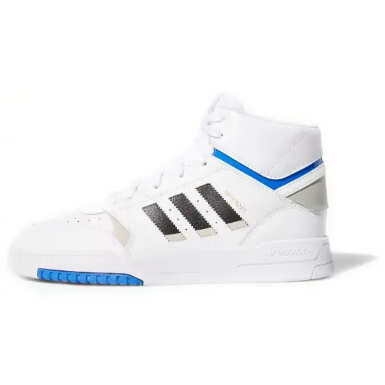 Adidas Originals Drop Step Skateboard Shoes Men Mid-top White/Blue