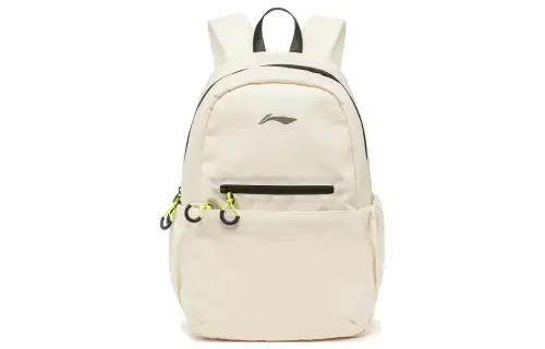 Li Ning Li Ning Running Collection Polyester Backpack Unisex Ecru
