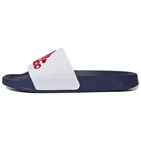 Adidas Originals Adilette Shower Slides Cloud White Better Scarlet Victory Blue