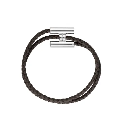 HERMES Woven Calfskin Bracelets Men's