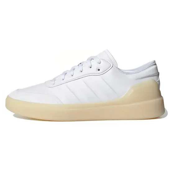 Adidas Court Revival Skateboarding Shoes Men Low-top Beige/White